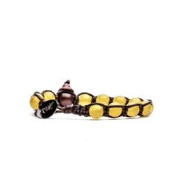 Sale Bracciale Tamashii Originale Tibetano Con Agata Gialla Gioielli Tamashii