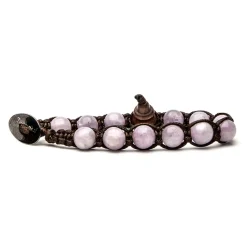 Sale Bracciale Tamashii Originale Tibetano in Kunzite Rosa Gioielli Tamashii