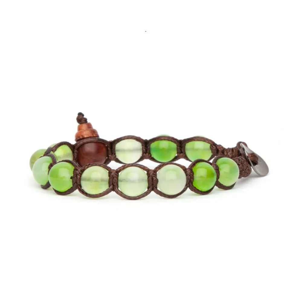 Sale Bracciale Tamashii Tibetano Green Dream Stone Gioielli Tamashii
