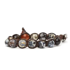 Sale Bracciale Tamashii Tibetano Blue Ocean Stone Gioielli Tamashii