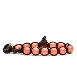 Sale Bracciale Tamashii Tibetano con Giada Color Pesca Gioielli Tamashii