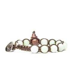 Outlet Bracciale Tamashii Tibetano Opale Verde Gioielli Tamashii