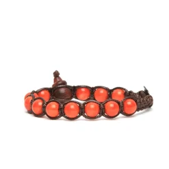 Sale Bracciale Tamashii Tibetano Bamboo Coral Gioielli Tamashii