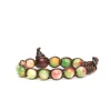 Best Bracciale Tamashii Tibetano Jade Blooms Kiwi Delight Gioielli Tamashii