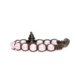 Clearance Bracciale Tamashii Tibetano Shungite con Giada Rosa Gioielli Tamashii