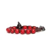 Clearance Bracciale Tamashii Tibetano Shungite con Agata Rosso Passione Gioielli Tamashii