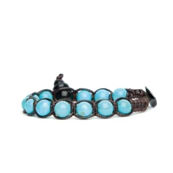 Best Bracciale Tamashii Tibetano Shungite con Turchese Gioielli Tamashii
