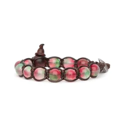 Outlet Bracciale Tamashii Tibetano Watermelon Dream Stone Gioielli Tamashii