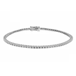 Online Bracciale Tennis con Diamanti in Oro Bianco 0,70 Carati Bracciali Tennis