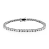 Sale Bracciale Tennis con Diamanti in Oro Bianco 4,38 Carati Bracciali Tennis