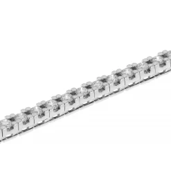 Outlet Bracciale Tennis con Diamanti in Oro Bianco 3,02 Carati Bracciali Tennis