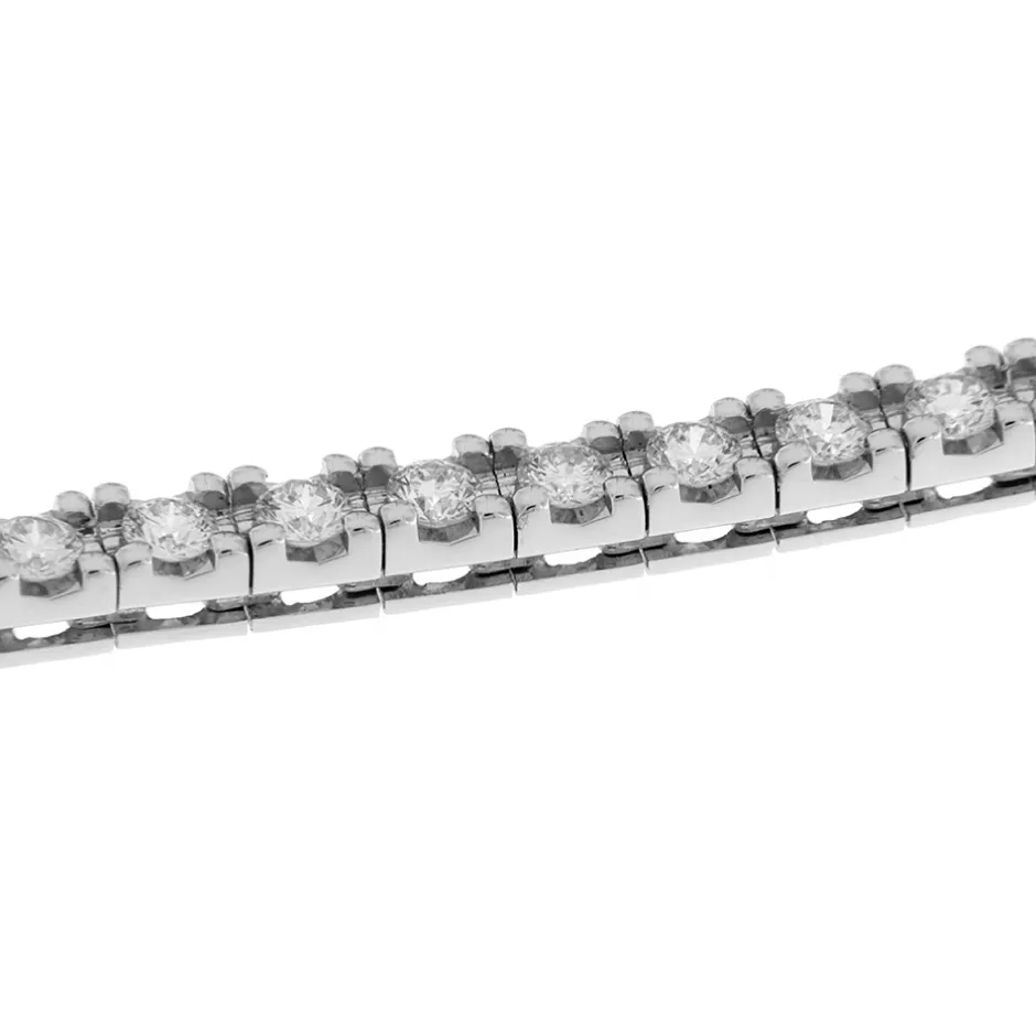 Best Bracciale Tennis con Diamanti in Oro Bianco 2,75 Carati Bracciali Tennis