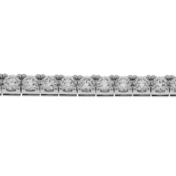 Clearance Bracciale Tennis in Oro Bianco con Diamanti di 11,10 Carati Bracciali Tennis