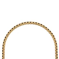Online Bracciale Tennis in Oro Rosa con Diamanti Neri 2,25 Carati Bracciali Tennis
