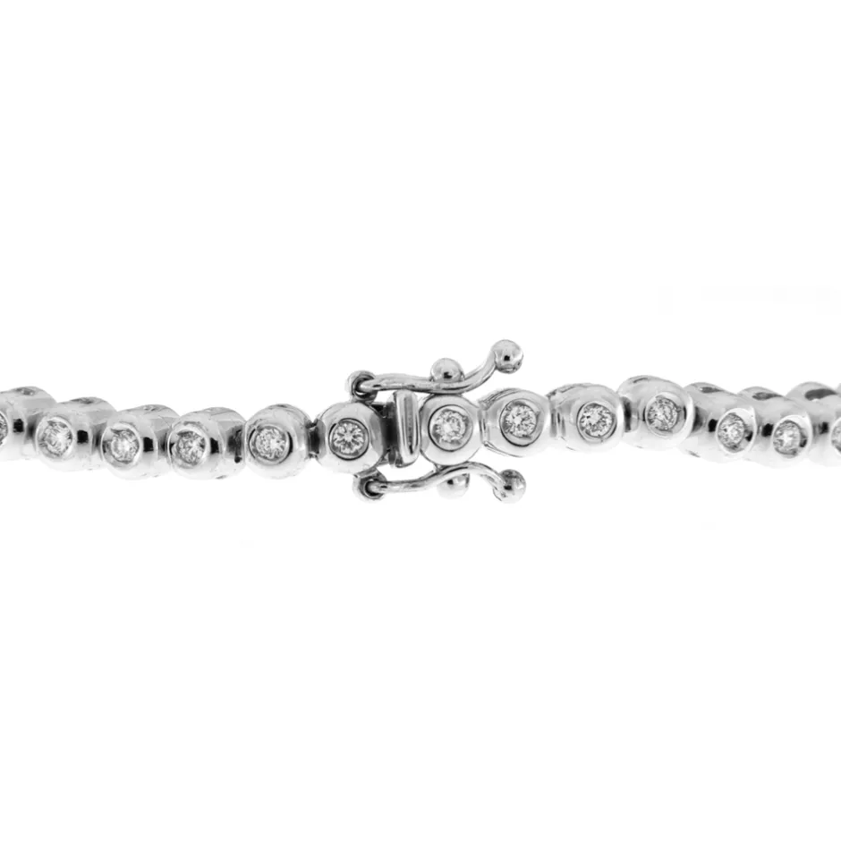 Best Bracciale Tennis Cipolline in Oro Bianco e Diamanti Bracciali Tennis