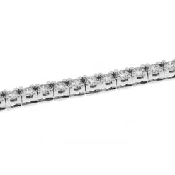 Sale Bracciale Tennis con Diamanti in Oro Bianco 4,38 Carati Bracciali Tennis