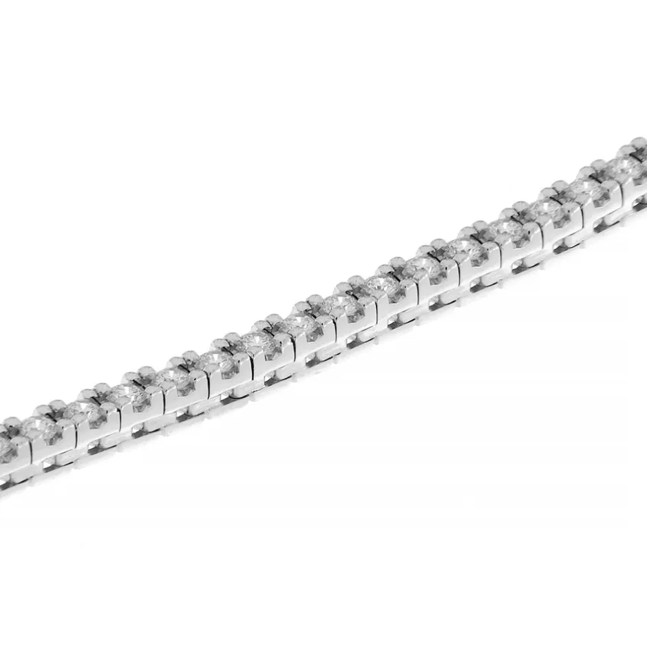 Best Bracciale Tennis in Oro Bianco con Diamanti 1,50 Carati Bracciali Tennis