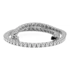 Best Bracciale Tennis in Oro Bianco con Diamanti 1,50 Carati Bracciali Tennis