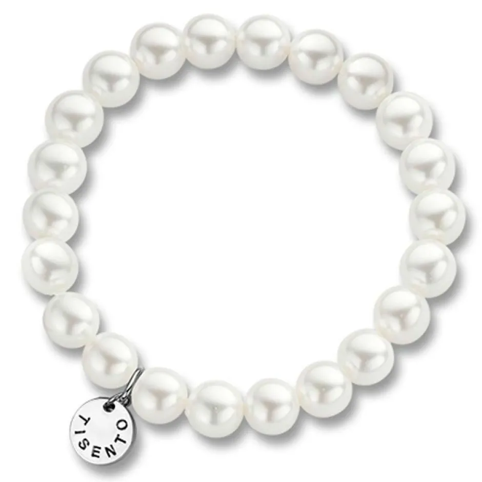 Best Bracciale Ti Sento Milano Elasticizzato Con Perle MM. 8 Gioielli Ti Sento Milano