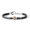 Hot Bracciale Uomo Comete Gioielli in Argento 925 e Ceramica Nera Collezione Stella Polare Uomo Gioielli Comete Uomo