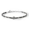 Best Bracciale Uomo Comete Gioielli In Acciaio e Ematite Gun Metal Lunghezza Cm. 19 Uomo Gioielli Comete Uomo