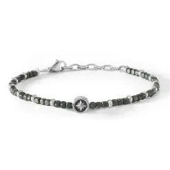 Best Bracciale Uomo Comete Gioielli In Acciaio e Ematite Gun Metal Lunghezza Cm. 19 Uomo Gioielli Comete Uomo