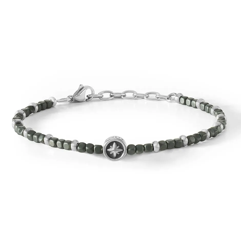 Best Bracciale Uomo Comete Gioielli In Acciaio e Ematite Gun Metal Lunghezza Cm. 19 Uomo Gioielli Comete Uomo