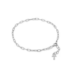 Outlet Cavigliera Desmos Paper Clip Catena In Argento Gioielli Desmos