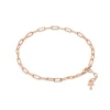 Outlet Cavigliera Desmos Paper Clip Catena In Argento Bianco E Rosa Gioielli Desmos