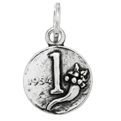 Sale Charm Giovanni Raspini Moneta Da 1 Lira In Argento 925 Gioielli Giovanni Raspini