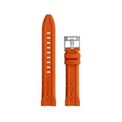 Hot Cinturino Hamilton Khaki Navy Scuba 40 mm Caucciu Arancio 20 mm H600.000.209 Cinturini Hamilton