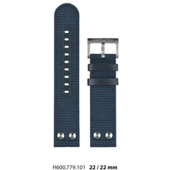 New Cinturino Hamilton Khaki X-Wind Tessuto Blu 45 mm H600.779.101 Cinturini Hamilton