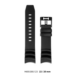 Hot Cinturino Hamilton Khaki Navy Frogman Caucciu 22 mm H6000001231 Cinturini Hamilton