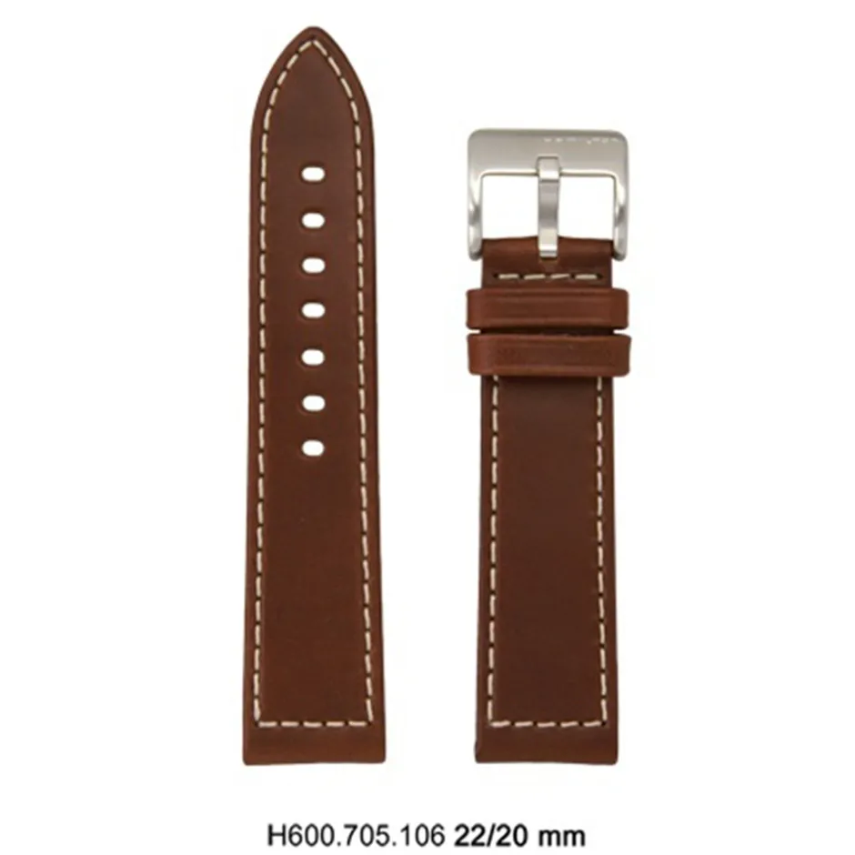 Online Cinturino Hamilton Khaki Field 42 mm Marrone H600.705.106 Cinturini Hamilton