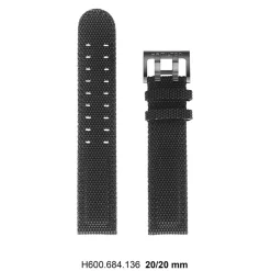 Outlet Cinturino Hamilton Khaki Field PVD Nero H600.684.136 Cinturini Hamilton