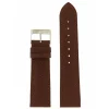 Clearance Cinturino in Cuoio Chagrin di Vitello Lavorato Marrone Scuro Cinturini In Pelle Di Vitello