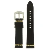 Best Cinturino in Cuoio Rigato Stile Vintage Nero Cinturini Vintage