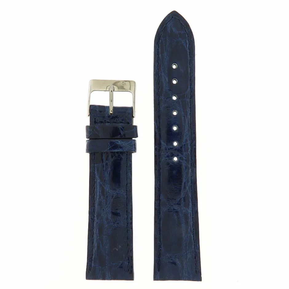 Best Cinturino in Pelle di Coccodrillo Colore Blu Cinturini In Pelle Di Coccodrillo