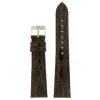 Discount Cinturino in Pelle di Coccodrillo Marrone Scuro Cinturini In Pelle Di Coccodrillo