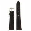 Clearance Cinturino in Pelle di Coccodrillo Opaco Imbottito Nero Cinturini In Pelle Di Coccodrillo