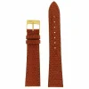 Clearance Cinturino in Pelle di Lucertola Extra Lungo Marrone Gold Cinturini In Pelle Di Lucertola