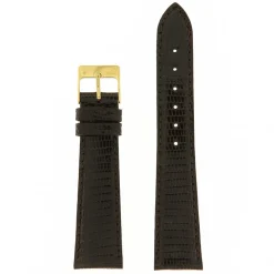Best Cinturino in Pelle di Lucertola Extra Lungo Marrone Scuro Cinturini In Pelle Di Lucertola