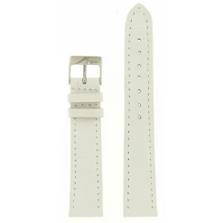 Sale Cinturino in Pelle di Vitello Stampata Coccodrillo Bianco Extra Lungo Cinturini In Pelle Di Vitello