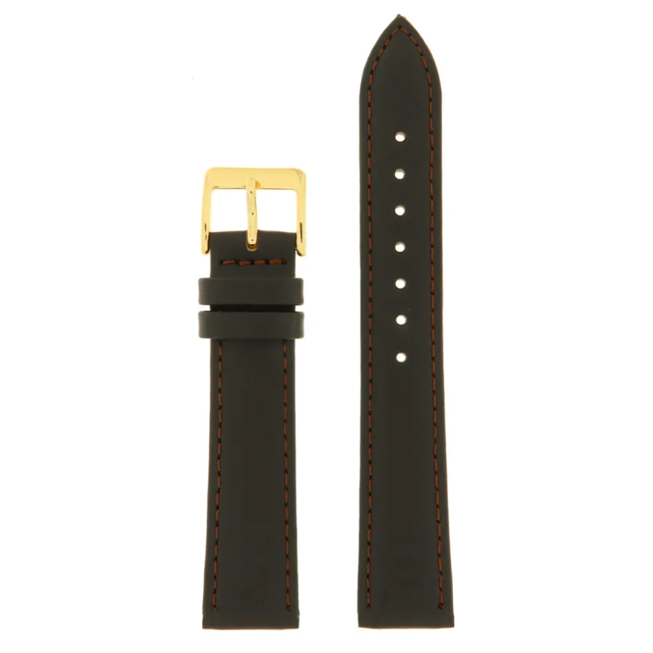 Online Cinturino in Pelle di Vitello Colore Marrone Scuro Cinturini In Pelle Di Vitello