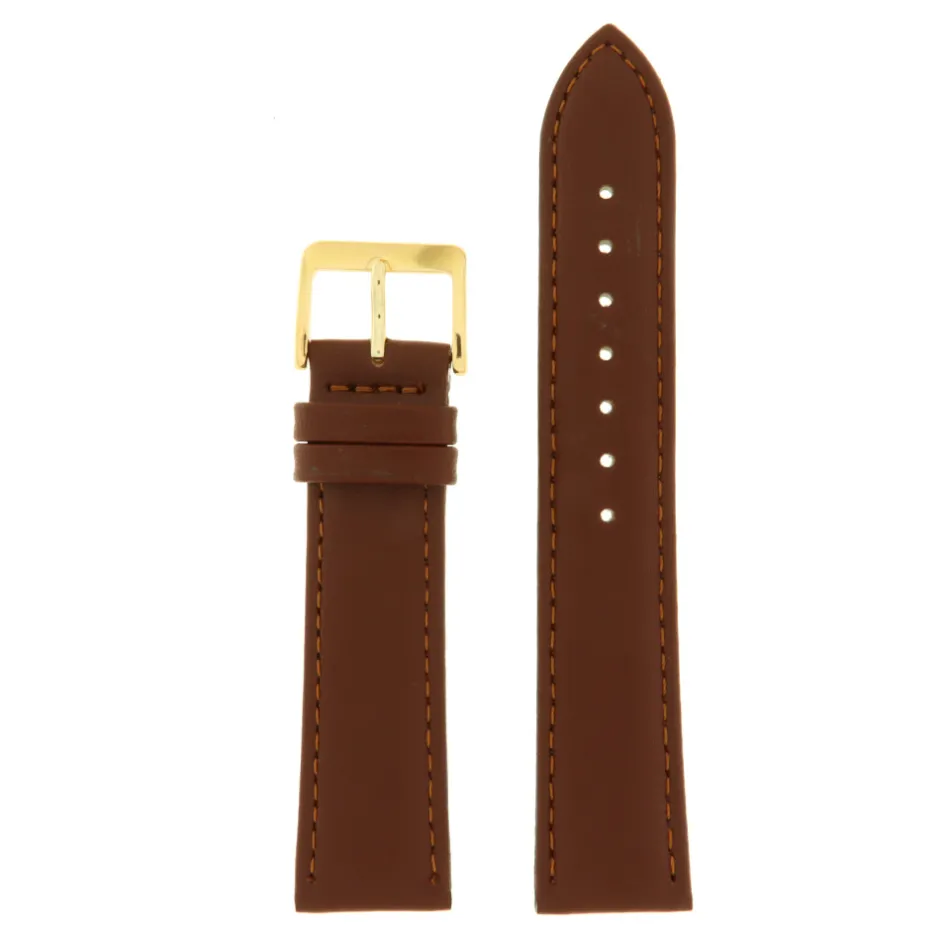 Discount Cinturino in Pelle di Vitello Colore Marrone Chiaro Cinturini In Pelle Di Vitello