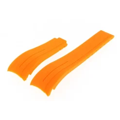 Outlet Cinturino in Silicone Arancione Compabile Rolex Ansa Curva Cinturini Compatibili Rolex