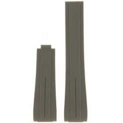 Outlet Cinturino in Silicone Grigio Compabile Rolex Ansa Curva Cinturini Compatibili Rolex