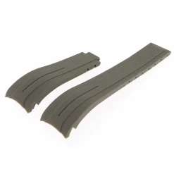 Outlet Cinturino in Silicone Grigio Compabile Rolex Ansa Curva Cinturini Compatibili Rolex