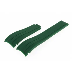 Fashion Cinturino in Silicone Verde Compabile Rolex Ansa Curva Cinturini Compatibili Rolex