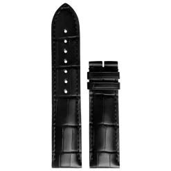 Clearance Cinturino Longines Flagship in Pelle di Alligatore Nero 21 mm L682160032 Cinturini Longines